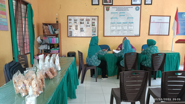 Peninjauan Klarifikasi Lapangan oleh Tim Penilaian Evaluasi Perkembangan Kelurahan ( EPKEL) di Kantor Kelurahan Sengkotek dari 5 Besar Lomba Kelurahan Tingkat Kota Samarinda Tahun 2023