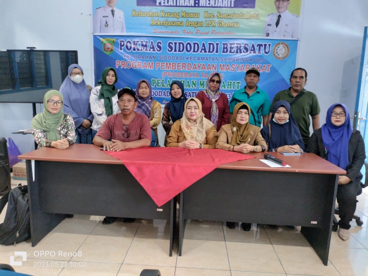 Pelatihan Menjahit Oleh Pokmas Sidodadi Bersatu