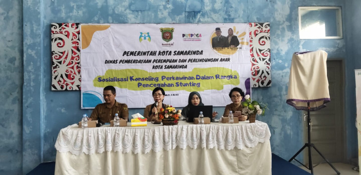 Sosialisasi Pencegahan Stunting oleh DP2PA yang dihadiri oleh Kasi Kesra Kelurahan Sidodadi