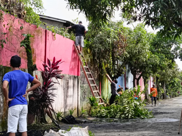 Kerja Bakti Kelurahan Sidodadi di Wilayah Jl. Trisari (RT 20,21,22,23,24,25)