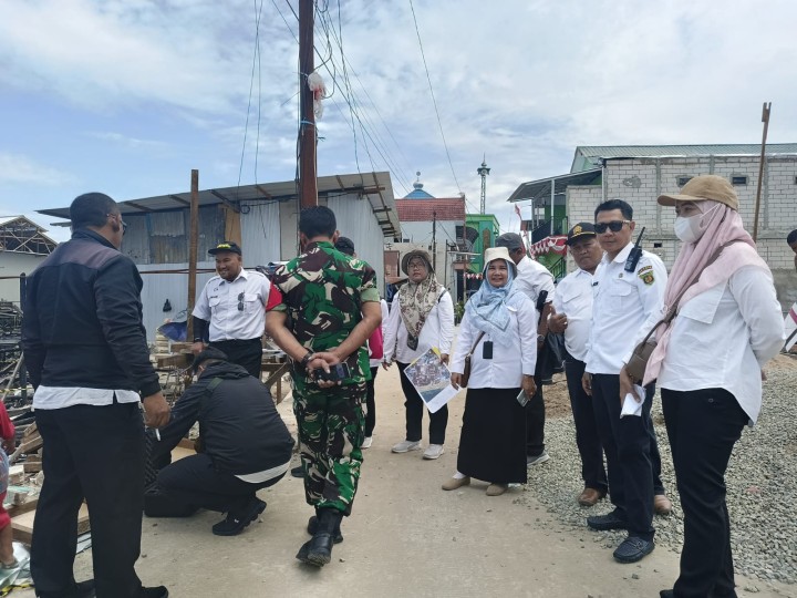 Pengkuran Eks Kebakaran dengan PUPR dan Kelurahan Sidodadi