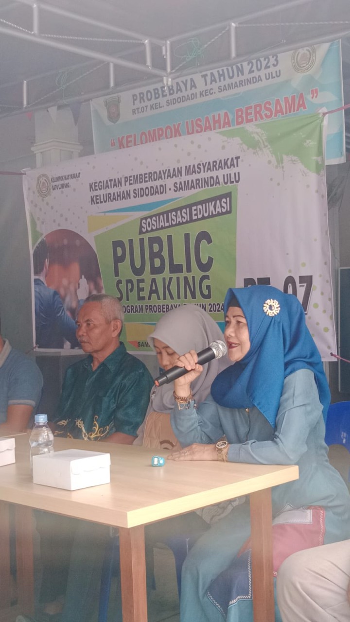 kegiatan Sosialisasi di pokmas -pokmas kelurahan sidodadi tahun 2024