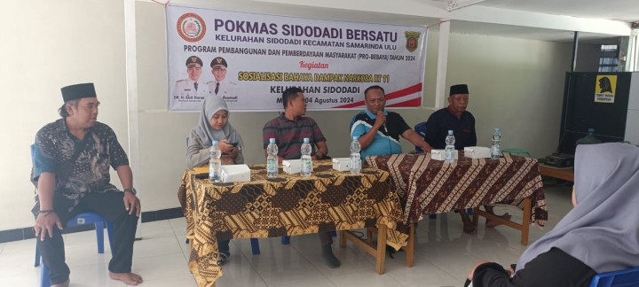 kegiatan Sosialisasi di pokmas -pokmas kelurahan sidodadi tahun 2024
