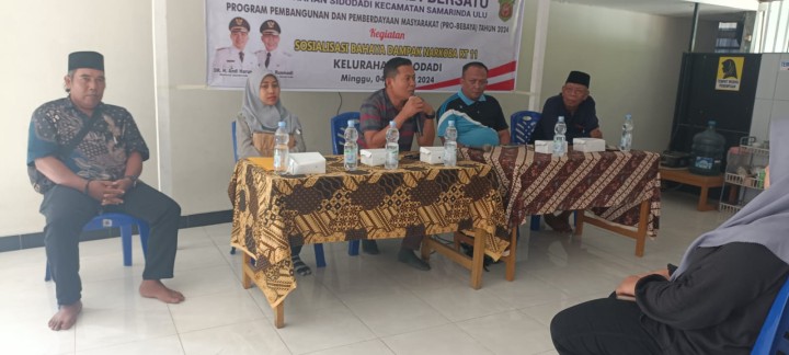 kegiatan Sosialisasi di pokmas -pokmas kelurahan sidodadi tahun 2024