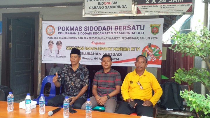 kegiatan Sosialisasi di pokmas -pokmas kelurahan sidodadi tahun 2024
