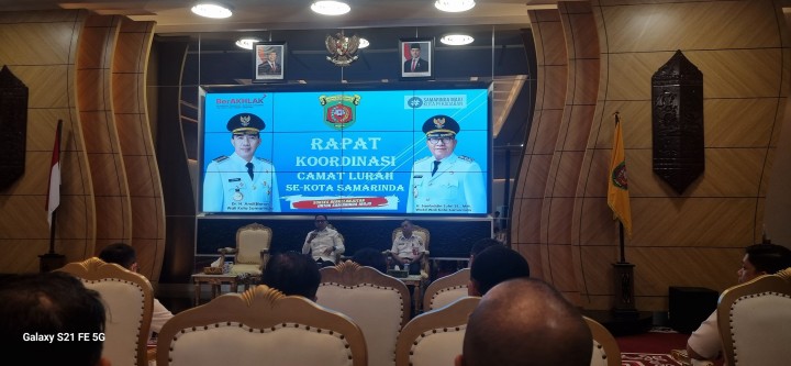 Rapat  Koordinasi Camat dn Lurah Se Samarinda