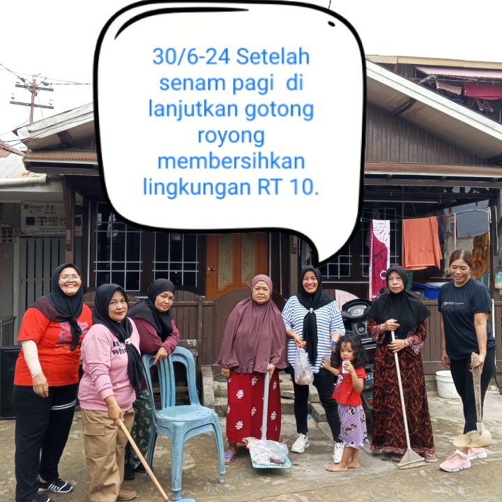 Kegiatan Warga RT Kelurahan Sidodamai Tahun 2024