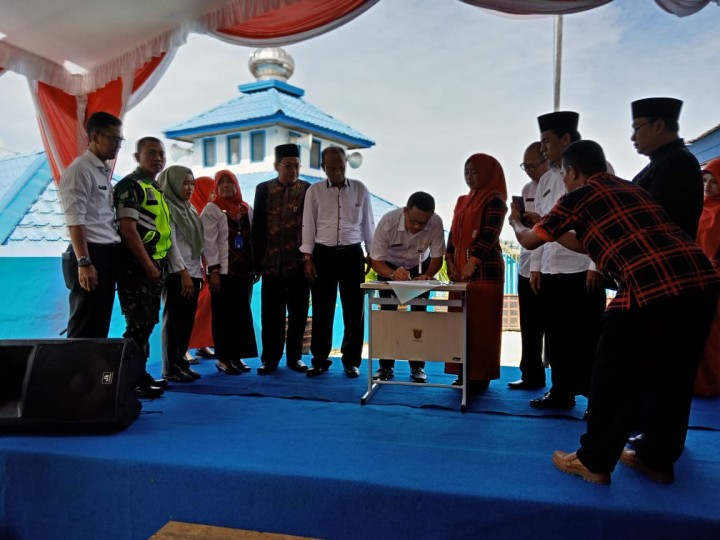 Peresmian Perpustakaan SDN No.08 di Jl. Biawan Gg.2 Kelurahan Sidomulyo
