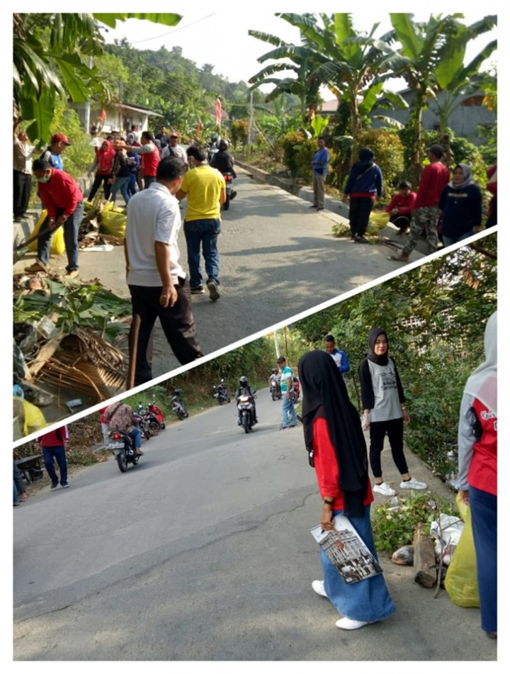 Kerja Bakti Gabungan di Lingkungan Kelurahan Sidomulyo