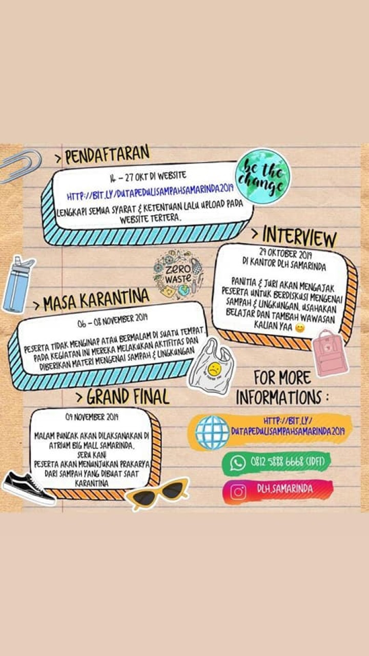 Pemilihan Duta Peduli Sampah Kota Samarinda