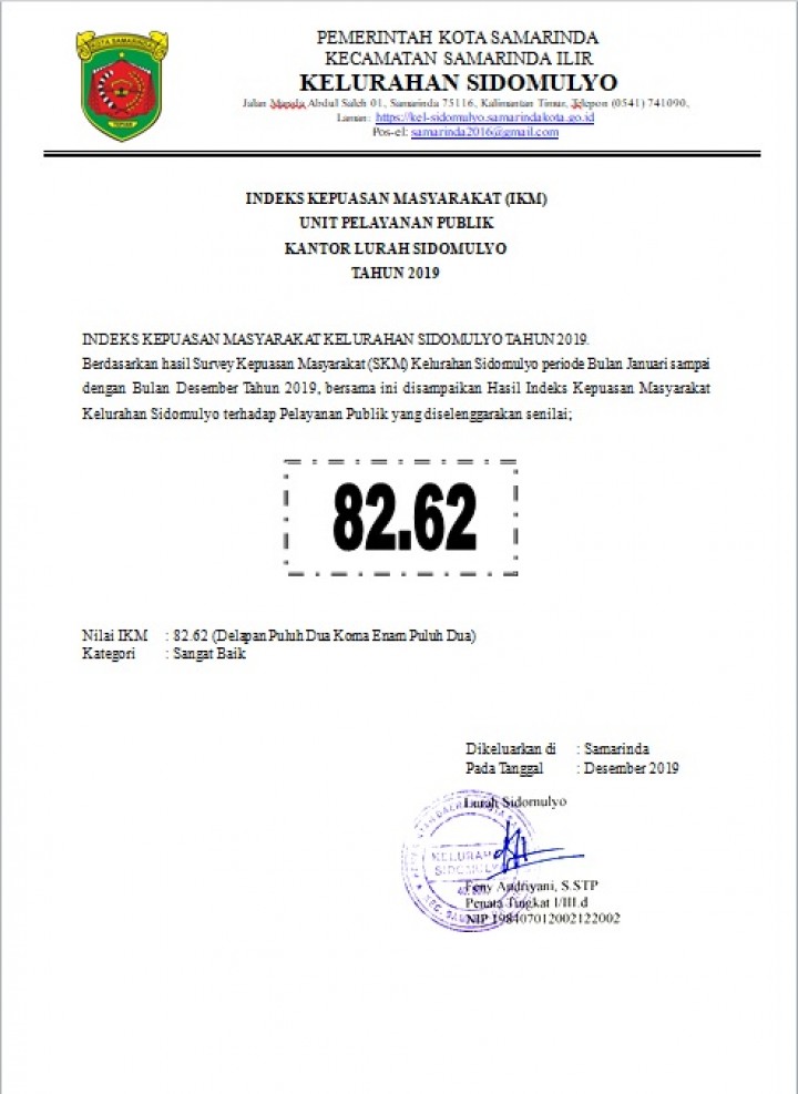 Hasil SKM Tahun 2019