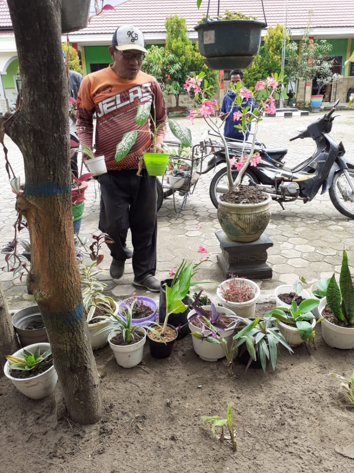 Dukung SDN 002 Dalam Lomba Sekolah Sehat (LSS), Kelurahan Sidomulyo Turut Membantu Mempercantik Lingkungan Sekolah
