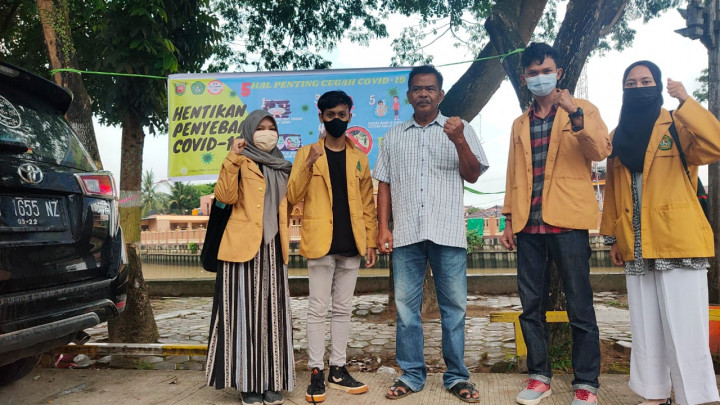 Bakti Mahasiswa KKN Unmul 47 Terhadap Pencegahan Covid 19