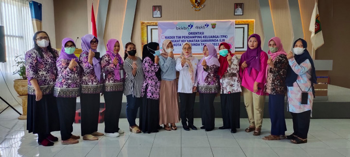 Orientasi sekaligus pembinaan kepada Tim Pendamping Keluarga (TPK) tingkat Kecamatan Samarinda Ilir