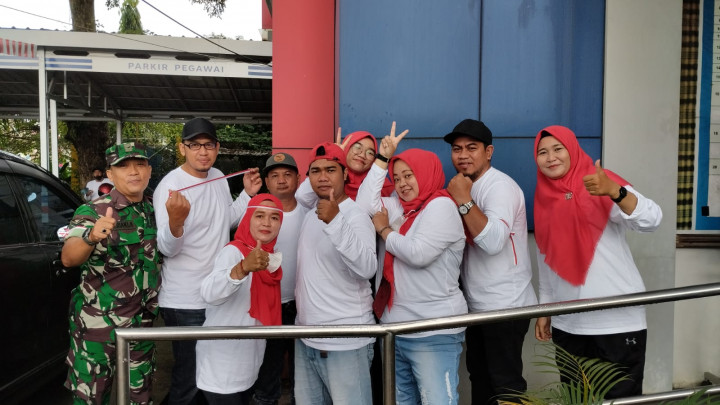 Jalan Santai Kecamatan Samarinda Ilir Dalam Rangka HUT RI Ke-77