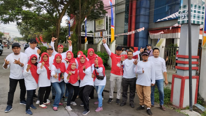Jalan Santai Kecamatan Samarinda Ilir Dalam Rangka HUT RI Ke-77