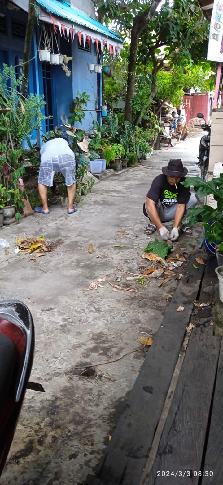 (03/03/2024) Dokumentasi Kegiatan Kerja Bakti Serentak seluruh RT Kelurahan Sidomulyo menjelang Bulan Ramadhan dan antisipasi musim hujan.