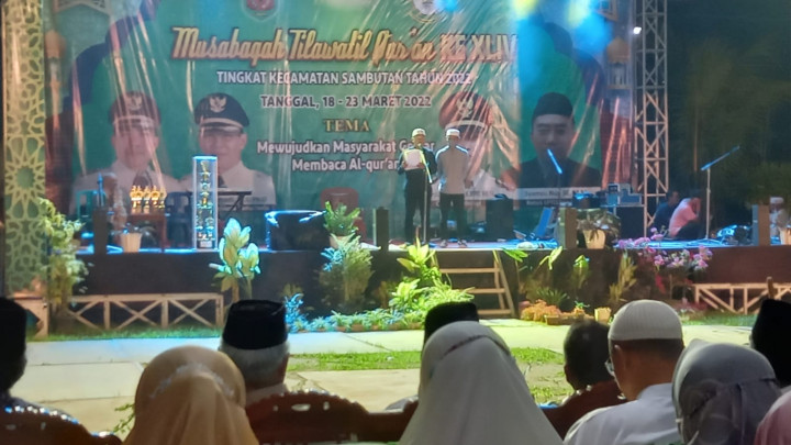 Kegiatan Pembukaan Musabaqah Tilawatil Qur'an (MTQ) tingkat kecamatan