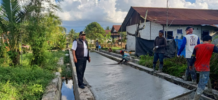 Monitoring Pengecekan Semenisasi/Pengecoran Jalan
