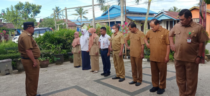 Kegiatan Apel Pagi Di lingkungan Pemerintahan Kantor Kelurahan Sindang Sari.