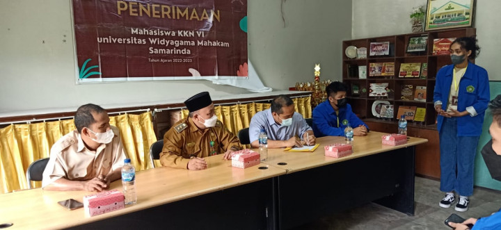 Penerimaan Mahasiswa KKN dari fakultas Widyagama  Samarinda
