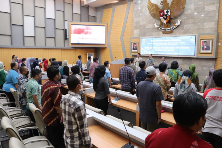 Rakor admin website dan medsos. Di Ruang Mangkupelas L.II