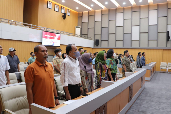 Rakor admin website dan medsos. Di Ruang Mangkupelas L.II