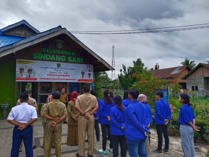 Rutinitas Apel Pagi di lingkungan pemerintahan Kantor kelurahan Sindang Sari