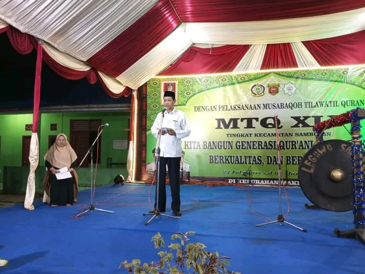 Pembukaan Musabaqah Tilawatil Qur'an (MTQ) Tingkat Kecamatan Sambutan Tahun 2023