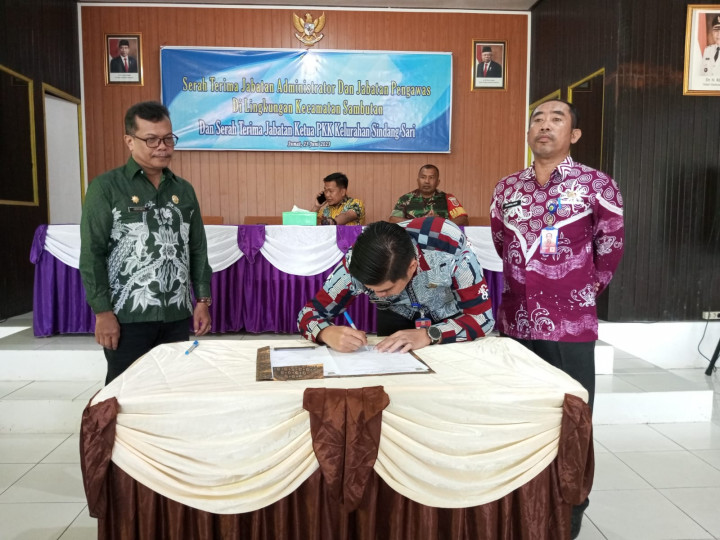 Sertijab dan Pisah Sambut Pejabat Sruktural di Lingkungan Pemerintahan Kecamatan dan Kelurahan Se-Kecamatan Sambutan