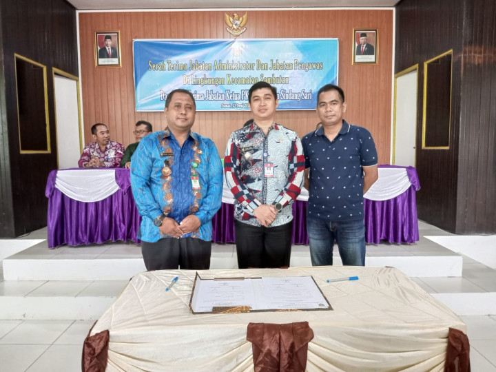 Sertijab dan Pisah Sambut Pejabat Sruktural di Lingkungan Pemerintahan Kecamatan dan Kelurahan Se-Kecamatan Sambutan