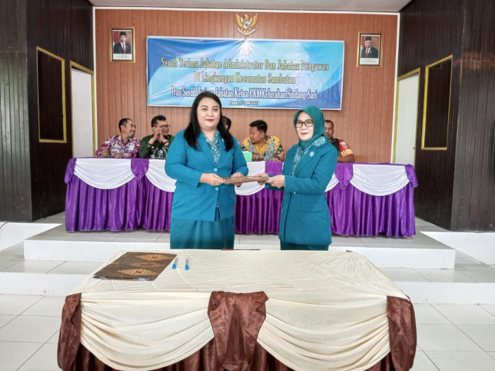 Sertijab dan Pisah Sambut Pejabat Sruktural di Lingkungan Pemerintahan Kecamatan dan Kelurahan Se-Kecamatan Sambutan