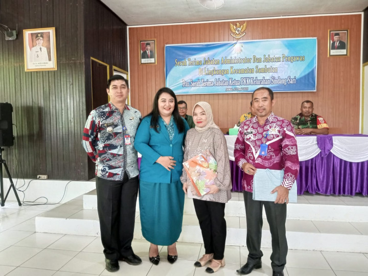 Sertijab dan Pisah Sambut Pejabat Sruktural di Lingkungan Pemerintahan Kecamatan dan Kelurahan Se-Kecamatan Sambutan