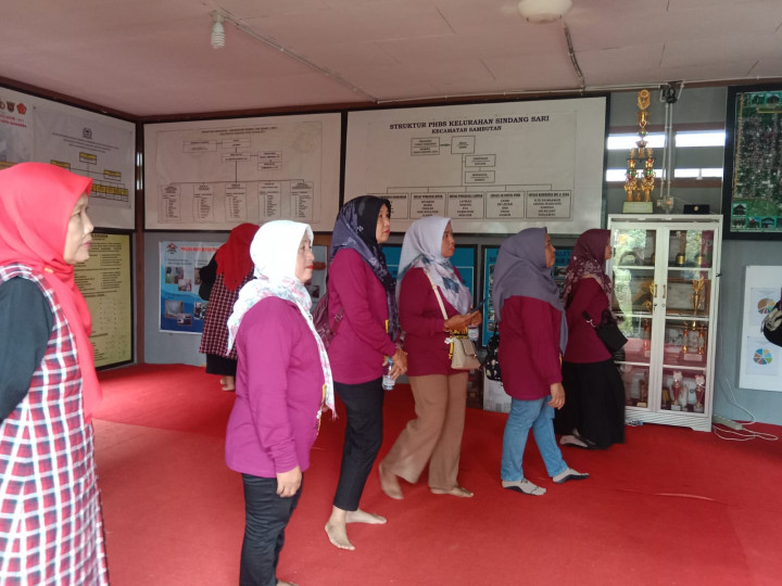 Kunjungan TP PKK dan Rombongan PKK dari Kelurahan Tani Aman