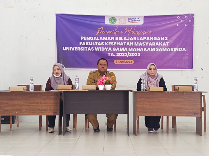 Penarikan Mahasiswa Pengalaman Belajar Lapangan (PBL) Fakultas Kesehatan Menyerahkan Universitas Widyagama Mahakam Samarinda