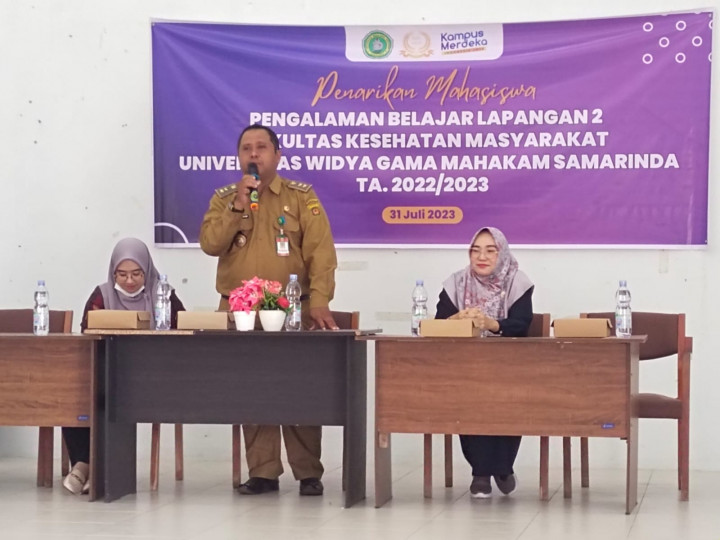 Penarikan Mahasiswa Pengalaman Belajar Lapangan (PBL) Fakultas Kesehatan Menyerahkan Universitas Widyagama Mahakam Samarinda
