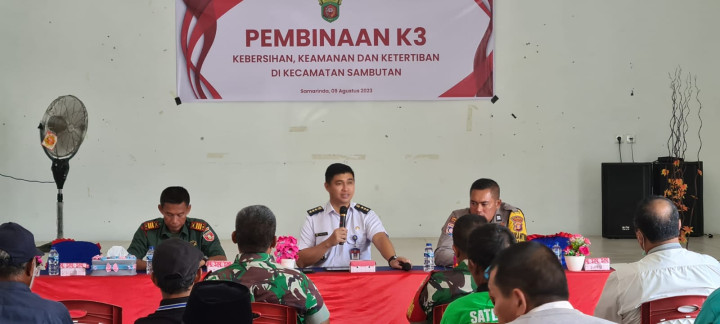 PEMBINAAN K3 (Kebersihan,Keamanan,dan Keteriban Di Kecamatan Sambutan)