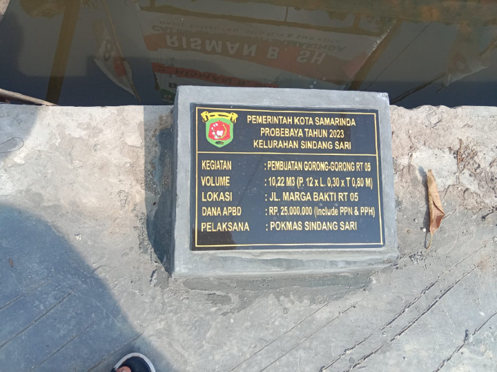 Meninjau Lapangan Program Sapras ProBebaya untuk Semenisasi Jalan di Wilayah RT 4 dan 5
