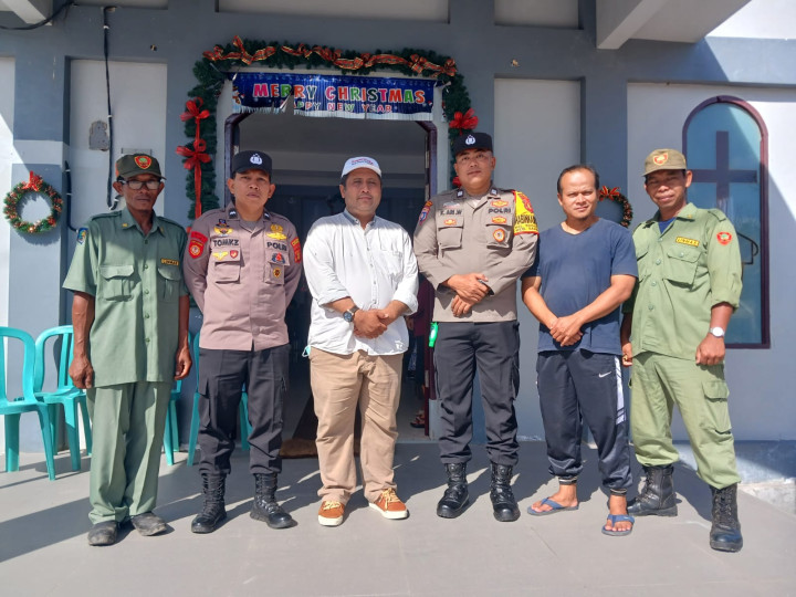 Monitoring Kegiatan Pengamanan perayaan NATAL di Gereja wilayah RT.10 Kelurahan Sindang Sari