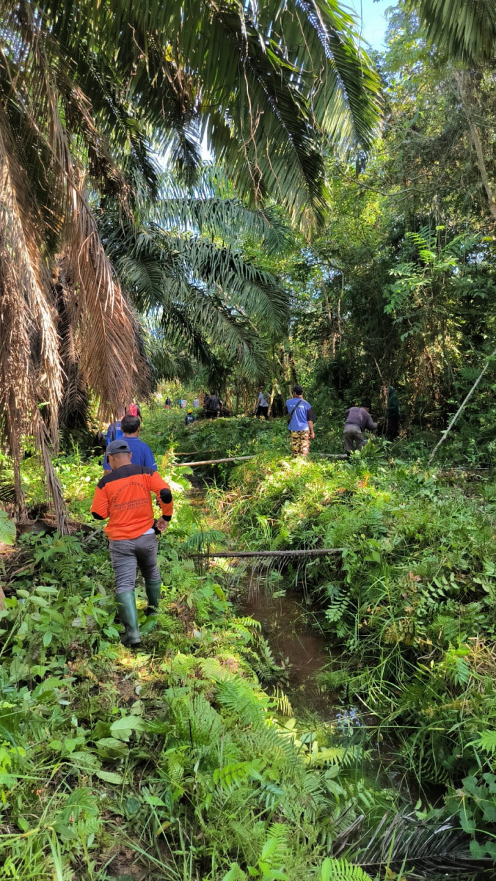 Gotong Royong Masal dan membersihkan Gulma arah jalur  kepemakaman di Wilayah RT.01 Kelurahan Sindang Sari.