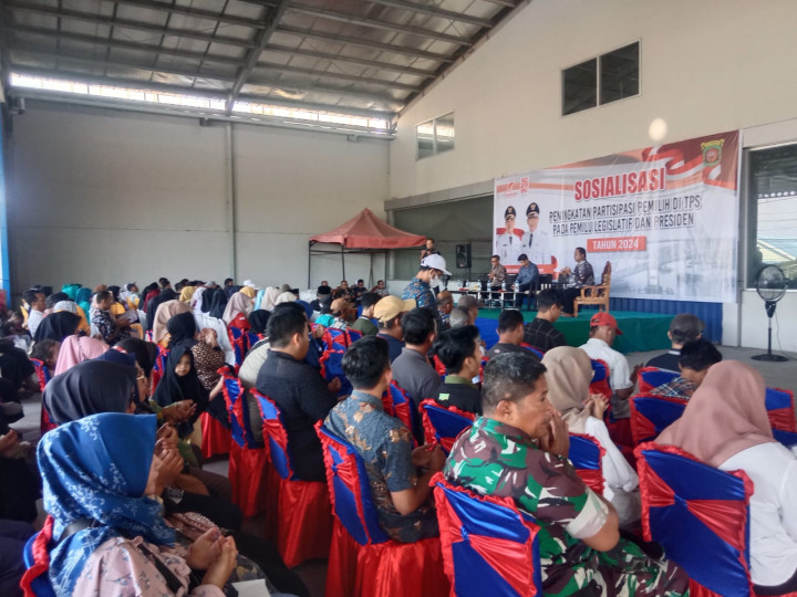 SOSIALISASI  Peningkatan Partipasi Pemilih di TPS pada Pemilu Legislatif dan Presiden Tahun  2024.