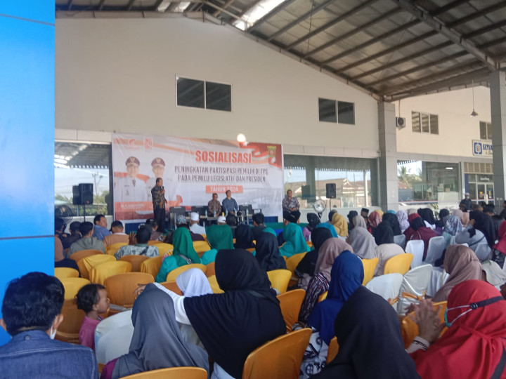 SOSIALISASI  Peningkatan Partipasi Pemilih di TPS pada Pemilu Legislatif dan Presiden Tahun  2024.
