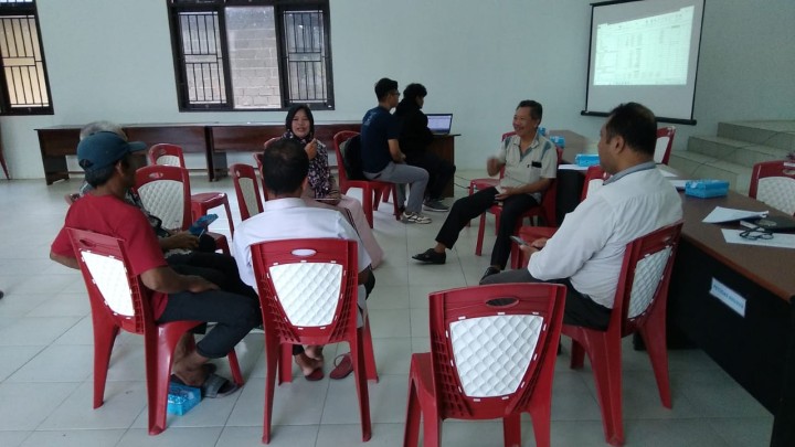 Rapat sinkronisasi terkait perhitungan pajak dan RAB untuk keselarasan pelaksanaan probebaya kel.sindang sari tahun 2024.