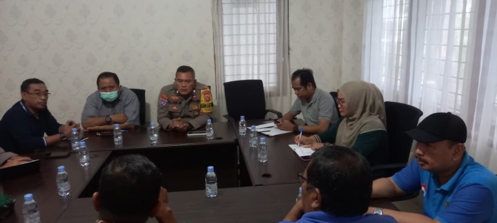 Rapat tentang masalah Balapan liar di Jalan Poros Anggana Wilayah Kecamatan Sambutan.