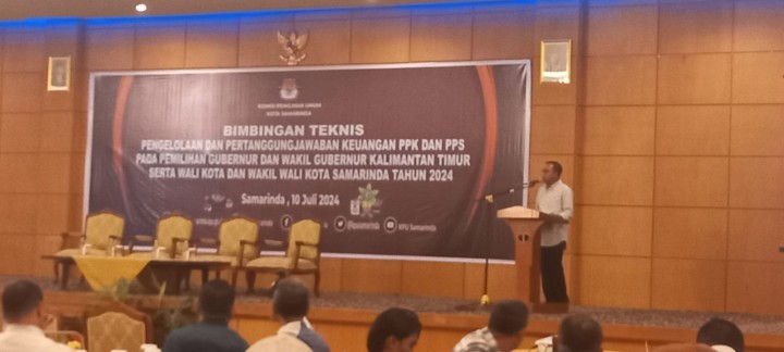 Bimtek Pengolahan dan Pertanggungjawaban Keuangan PPK dan PPS pada Pemilihan Gubernur dan Wakil Gubernur Kalimantan Timur serta Walikota dan Wakilwalikota Samarinda Tahun 2024.