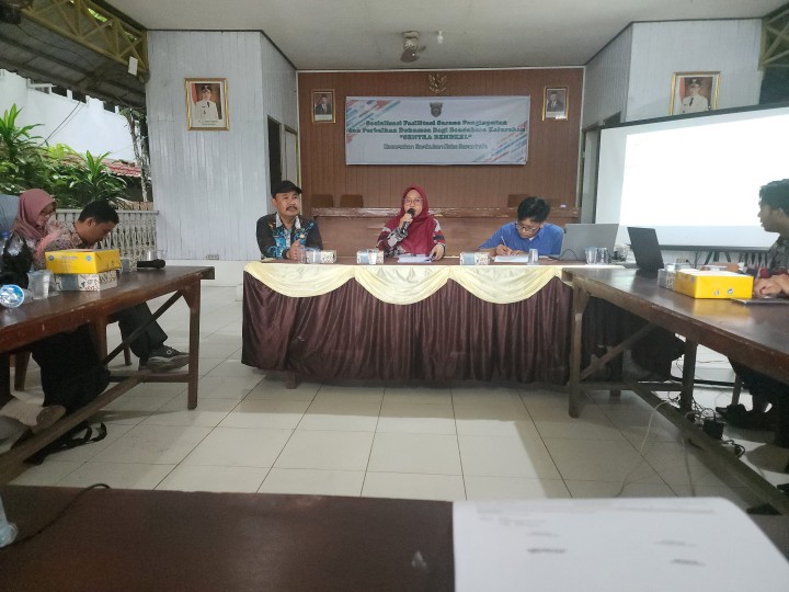 Bimtek Pelaporan Rekon Keuangan Per Bulan dan Pelaporan Barang (IRIS) Kecamatan Sambutan.