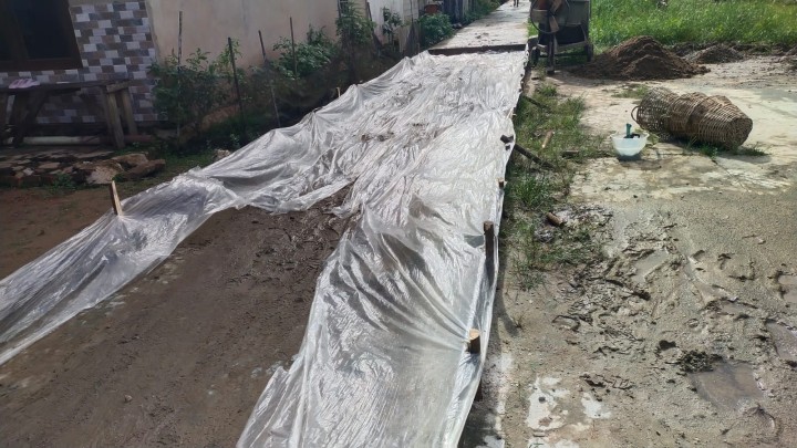 Monitoring Pengecoran Semenisasi Jalan Pasundan GG.Melati RT.03 Sindang Sari Program PROBEBAYA DI BIDANG PRASARANA
