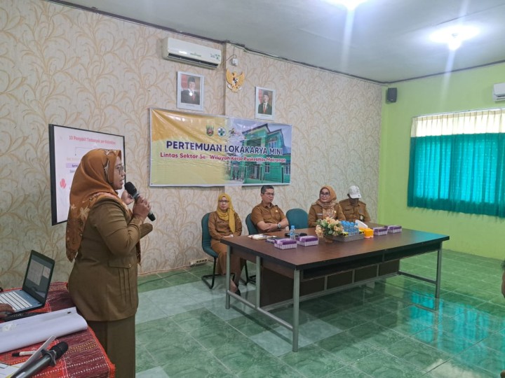 Lokakarya mini puskesmas Se wilayah makroman,pulau atas dan Sindang sari.