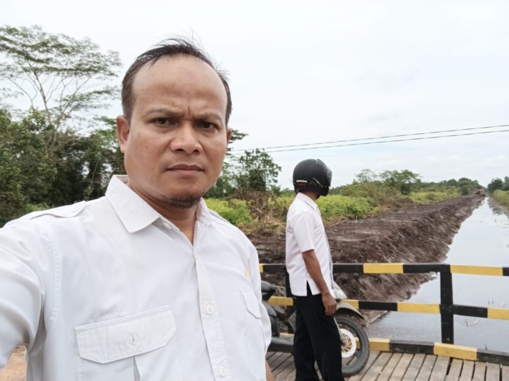 Monitoring normalisasi sungai di Sungai Manggis,rt 01 dekat perbatasan sido mulyo.