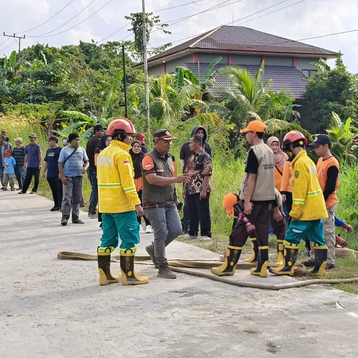 Simulasi penanggulangan bencana, pelatihan damkar